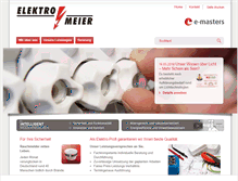 Tablet Screenshot of elektro-meier-ka.de